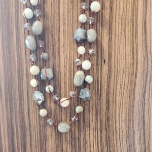 Elegant Multi-Stone Beaded Necklace
